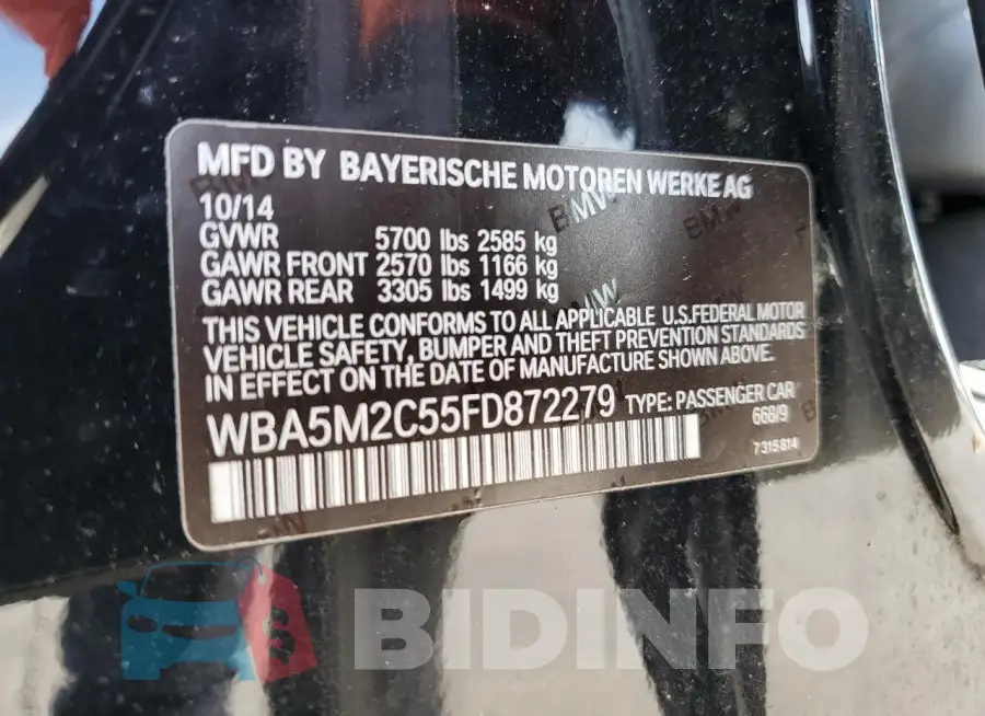 WBA5M2C55FD872279 Photo# 12
