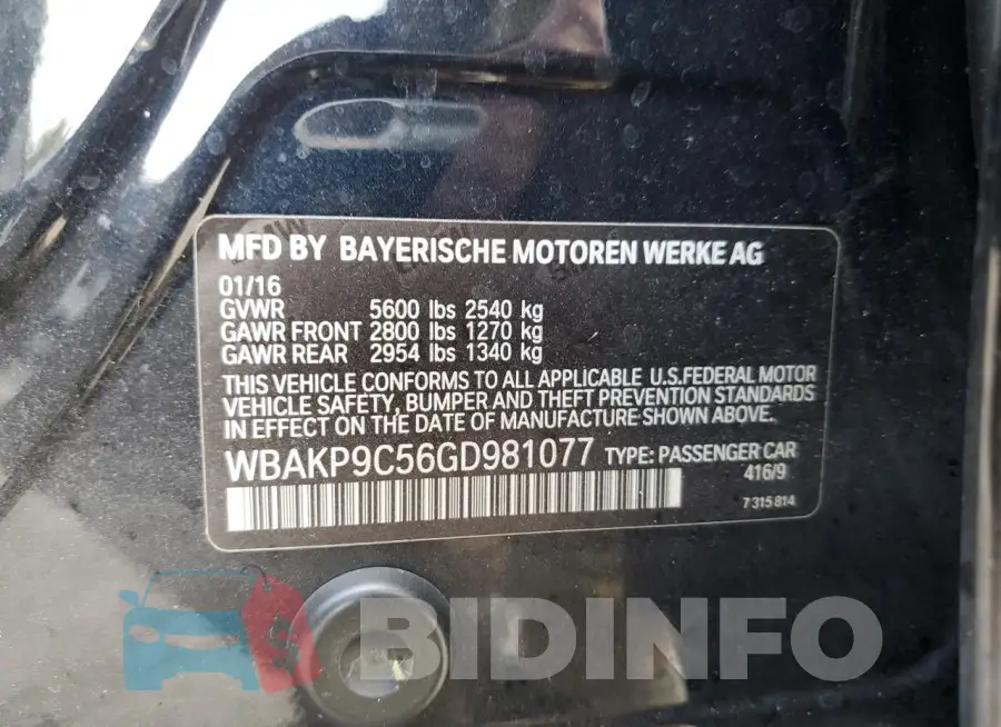 WBAKP9C56GD981077 Photo# 12