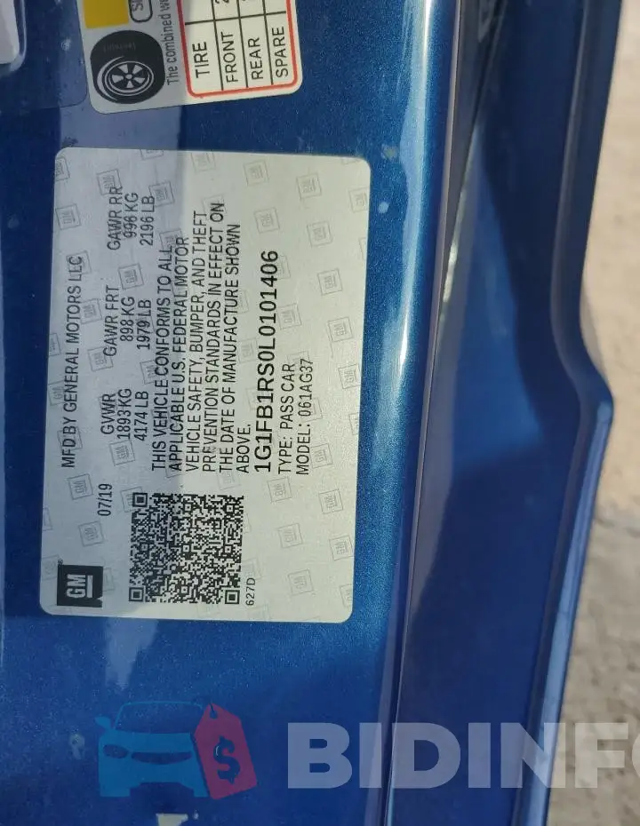 1G1FB1RS0L0101406 Photo# 12
