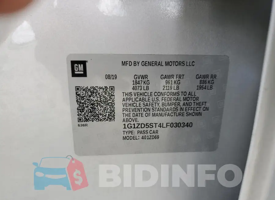 1G1ZD5ST4LF030340 Photo# 12