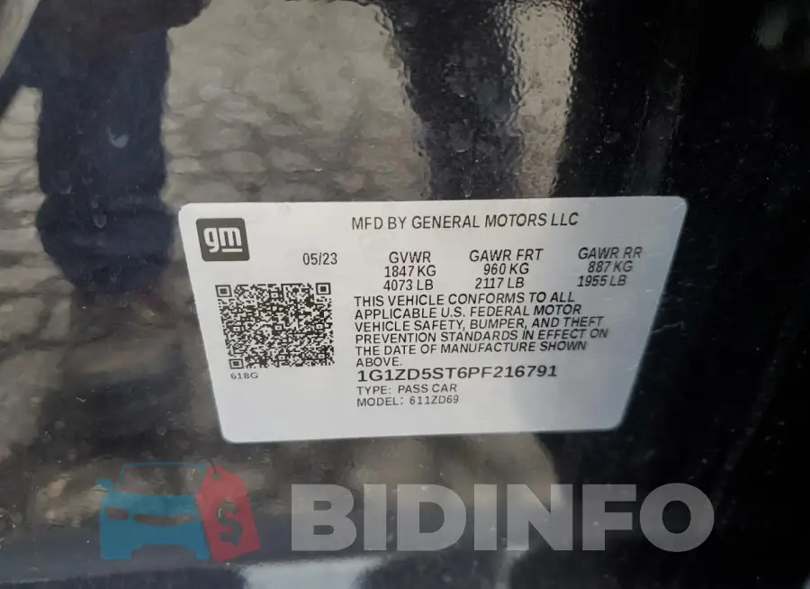 1G1ZD5ST6PF216791 Photo# 12