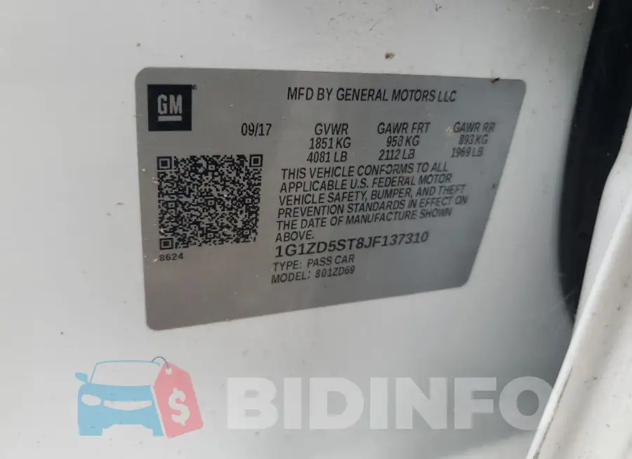 1G1ZD5ST8JF137310 Photo# 12
