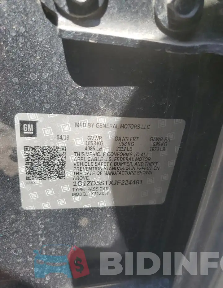 1G1ZD5STXJF224481 Photo# 12