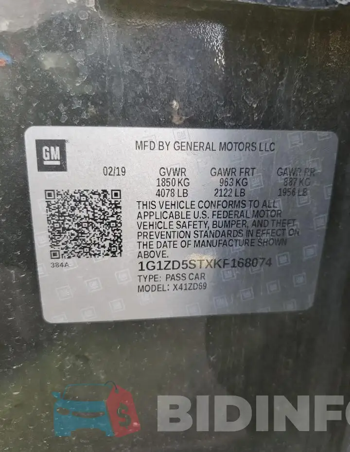 1G1ZD5STXKF168074 Photo# 13