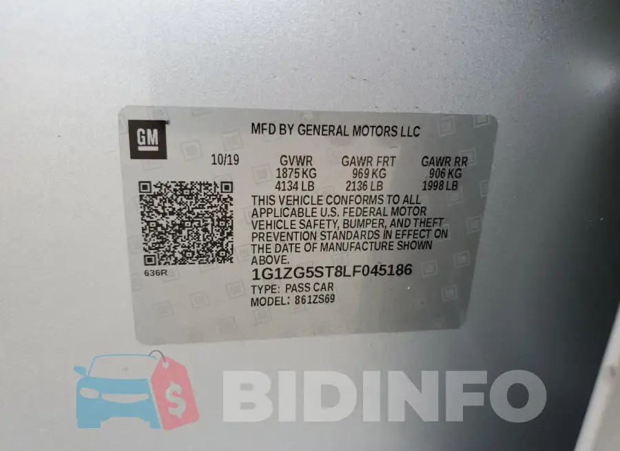 1G1ZG5ST8LF045186 Photo# 12
