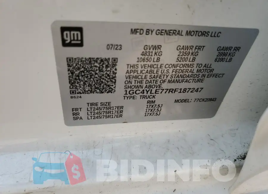 1GC4YLE77RF187247 Photo# 12