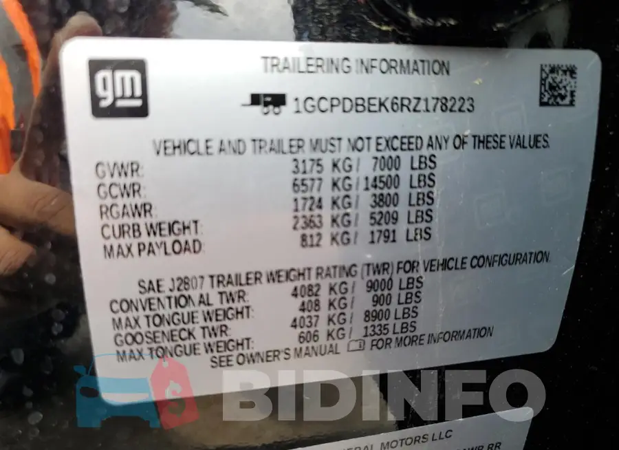 1GCPDBEK6RZ178223 Photo# 12