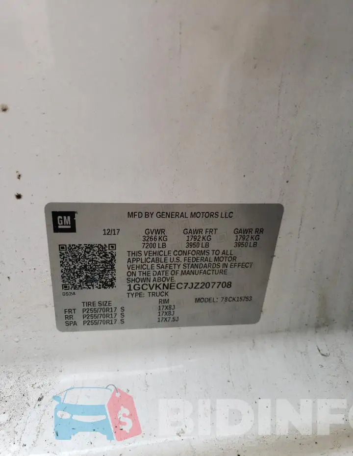 1GCVKNEC7JZ207708 Photo# 12