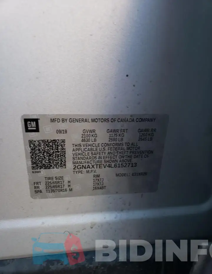 2GNAXTEV4L6152713 Photo# 13