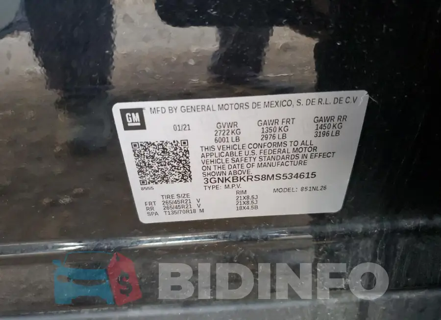 3GNKBKRS8MS534615 Photo# 13