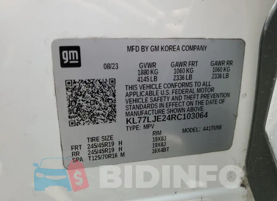 KL77LJE24RC103064 Photo# 12