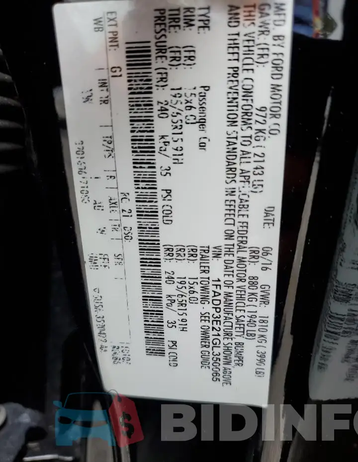 1FADP3E21GL350065 Photo# 12