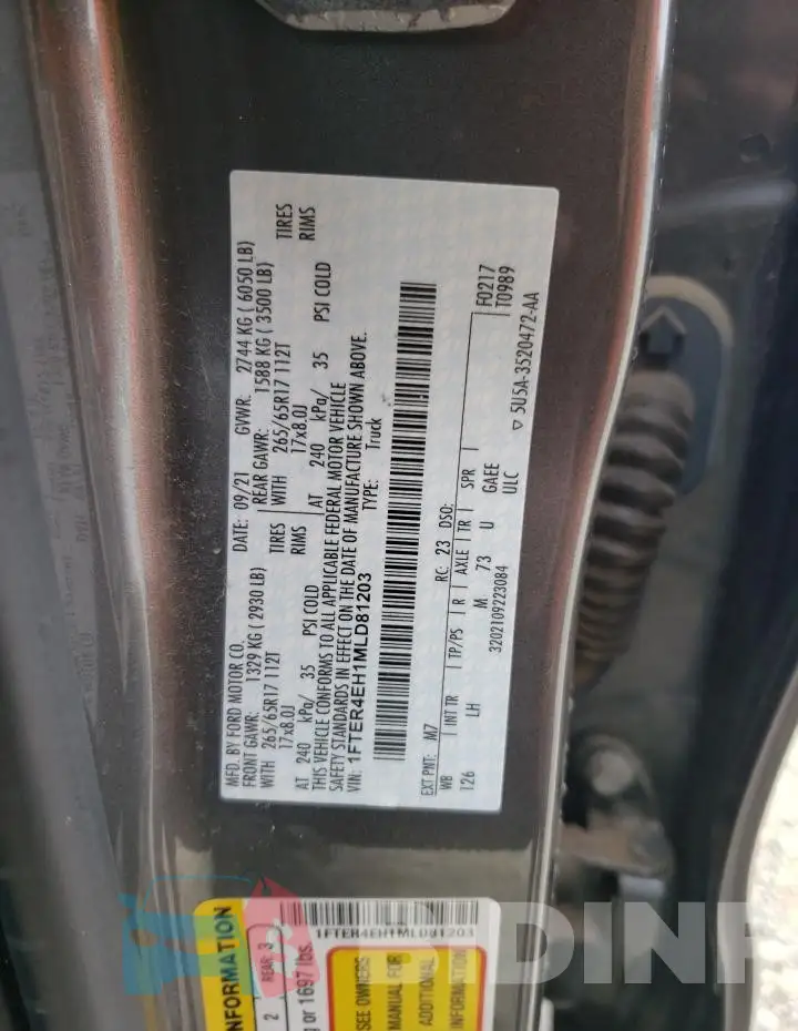 1FTER4EH1MLD81203 Photo# 13