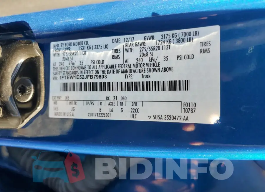 1FTEW1E52JFB79803 Photo# 12