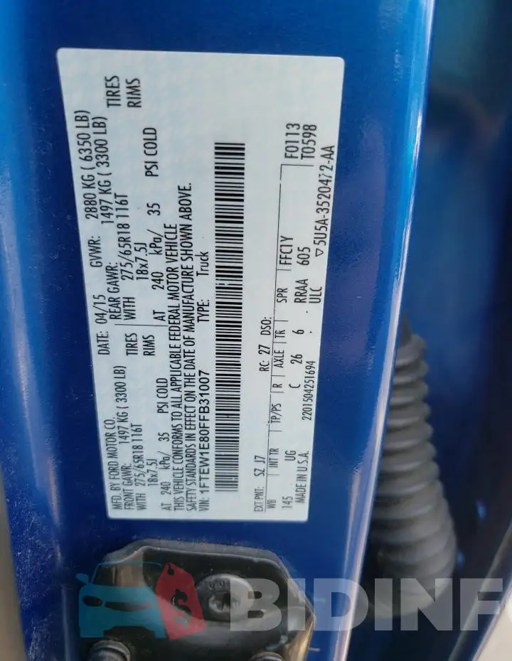 1FTEW1E80FFB31007 Photo# 12