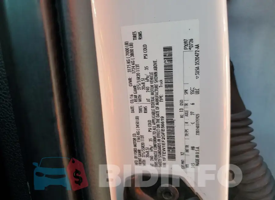 1FTEW1EF2GFB56619 Photo# 12
