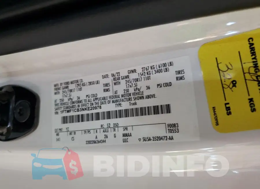 1FTMF1CB3NKE20978 Photo# 12