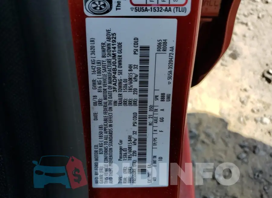 3FADP4BJ0JM141925 Photo# 12