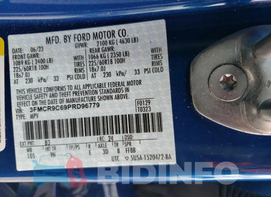3FMCR9C69PRD96779 Photo# 13