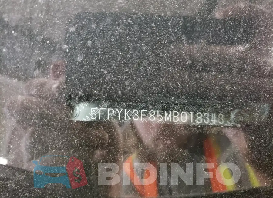 5FPYK3F85MB018343 Photo# 12