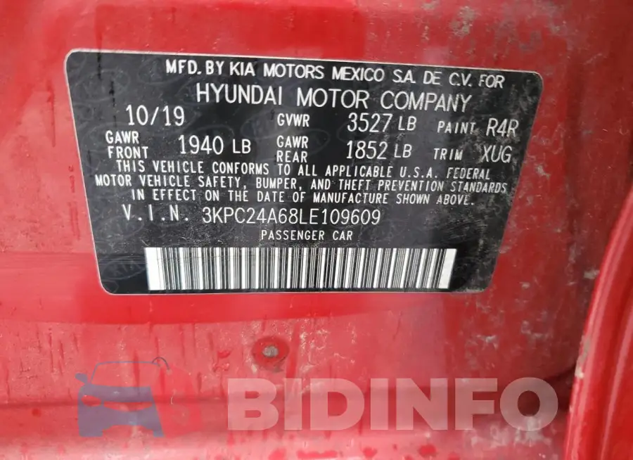 3KPC24A68LE109609 Photo# 13