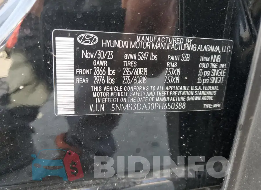 5NMS3DAJ0PH650388 Photo# 14