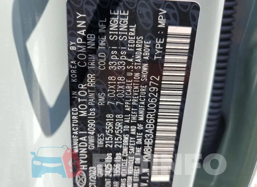 KM8HB3AB6RU062972 Photo# 14