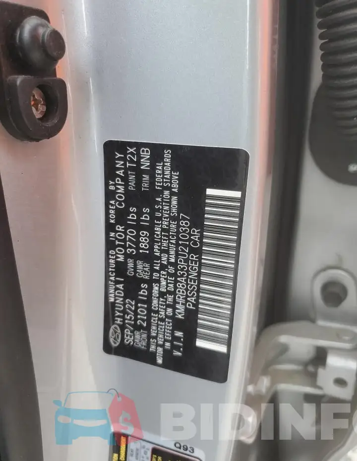 KMHRB8A33PU210387 Photo# 13