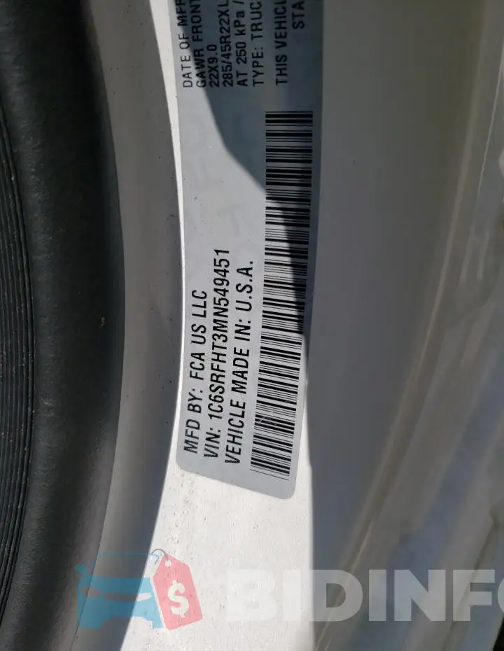 1C6SRFHT3MN549451 Photo# 12