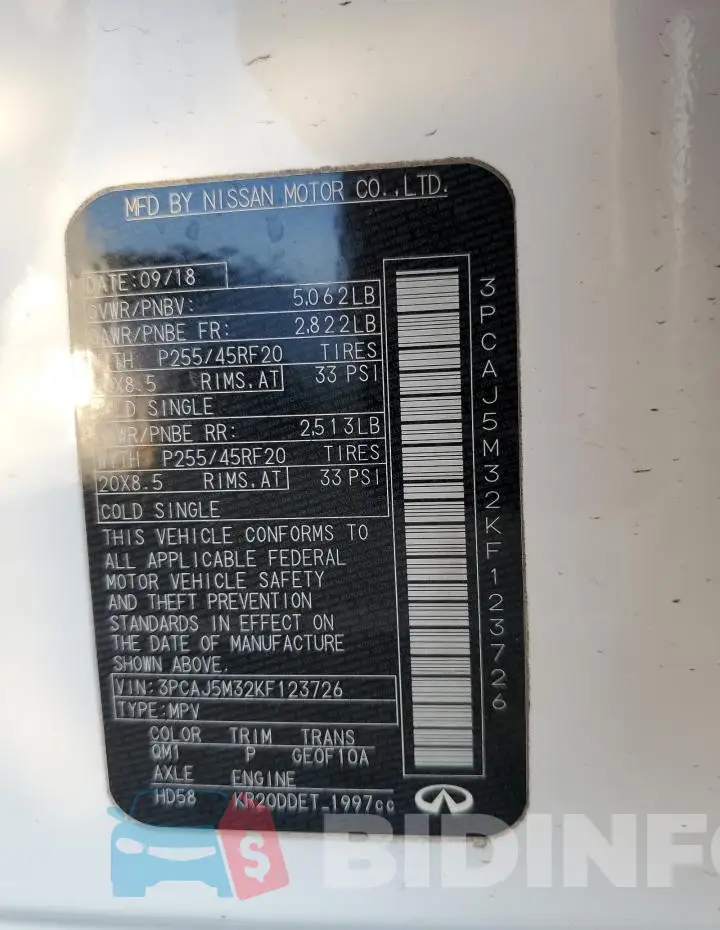3PCAJ5M32KF123726 Photo# 12
