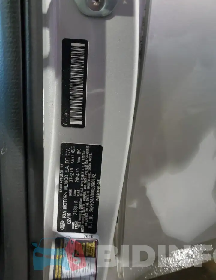 3KPF24AD0KE090192 Photo# 12