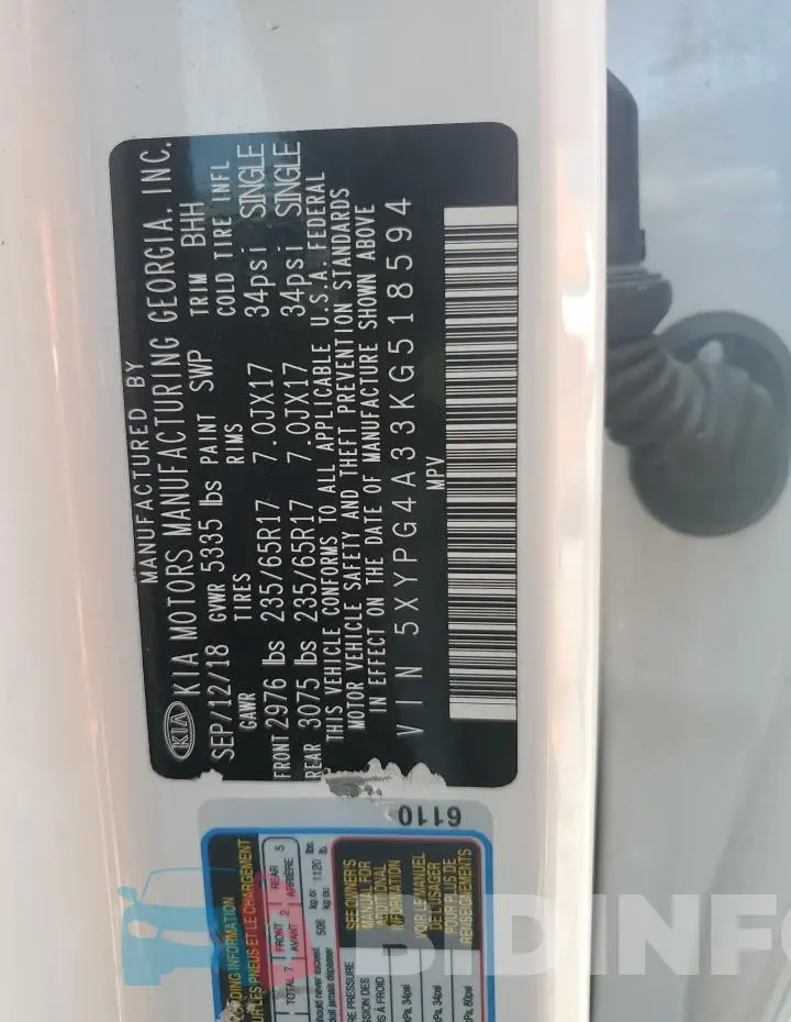 5XYPG4A33KG518594 Photo# 12