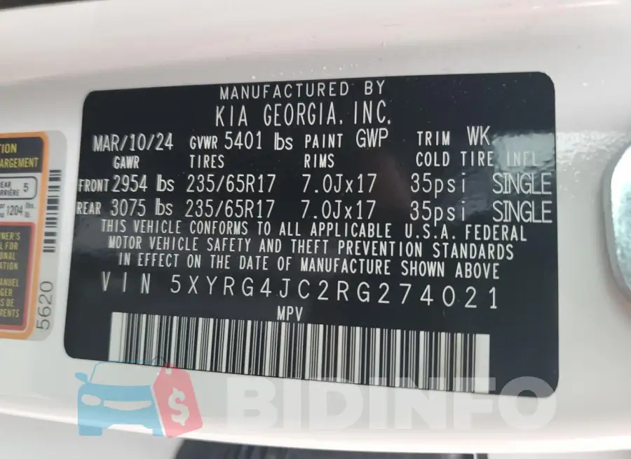 5XYRG4JC2RG274021 Photo# 14