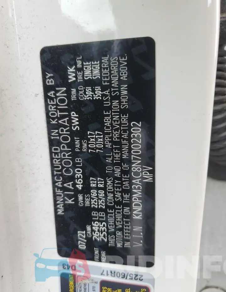 KNDPM3AC8N7002302 Photo# 12