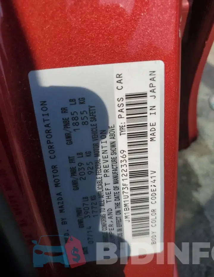 JM1BM1U73F1223369 Photo# 12