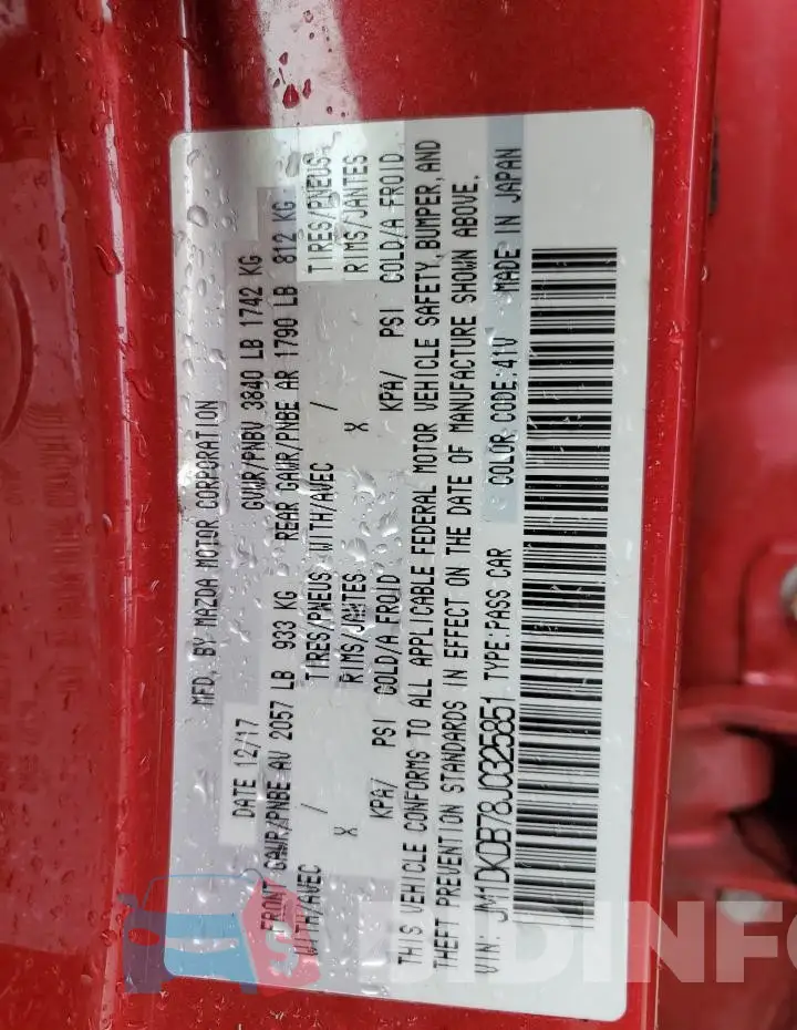 JM1DKDB78J0325851 Photo# 13