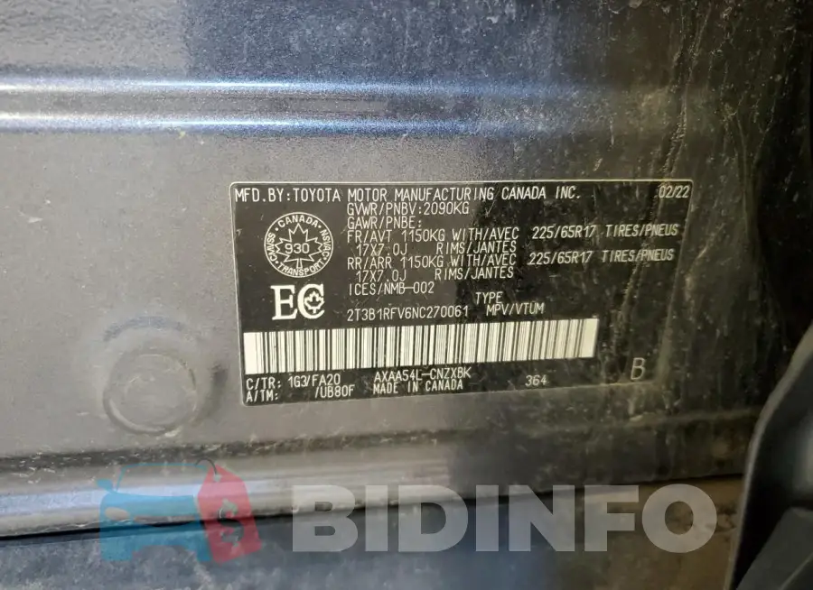 2T3B1RFV6NC270061 Photo# 13