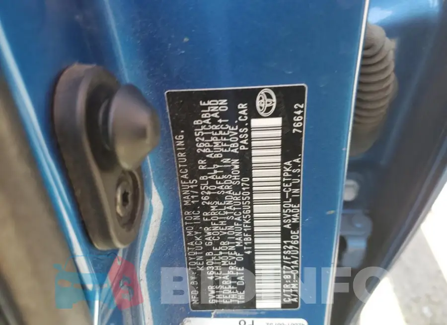 4T1BF1FK5GU550170 Photo# 12