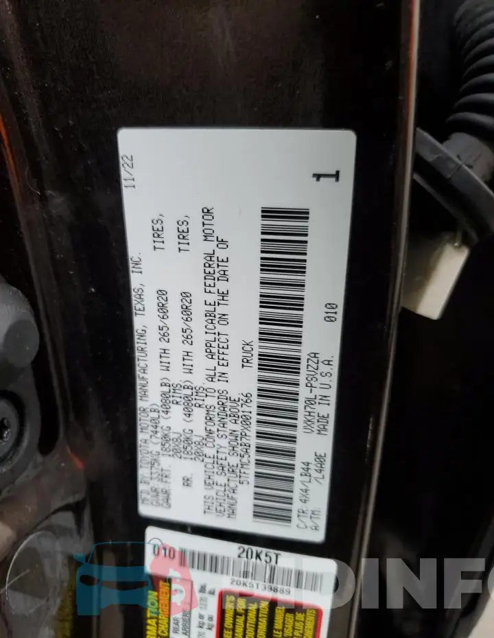 5TFMC5AB7PX001766 Photo# 12