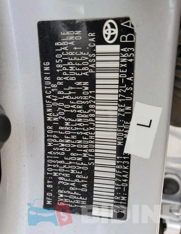 5YFBURHEXJP838271 Photo# 12