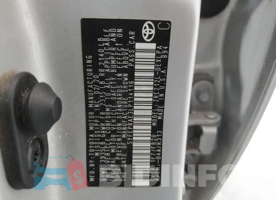 5YFEPRAE3LP114116 Photo# 13