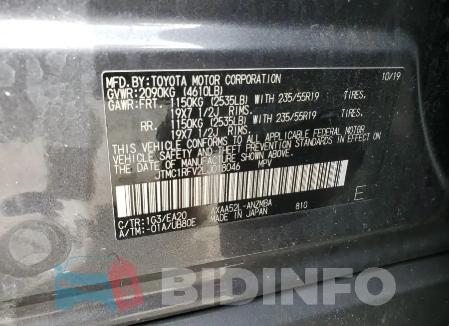 JTMC1RFV2LJ018046 Photo# 13