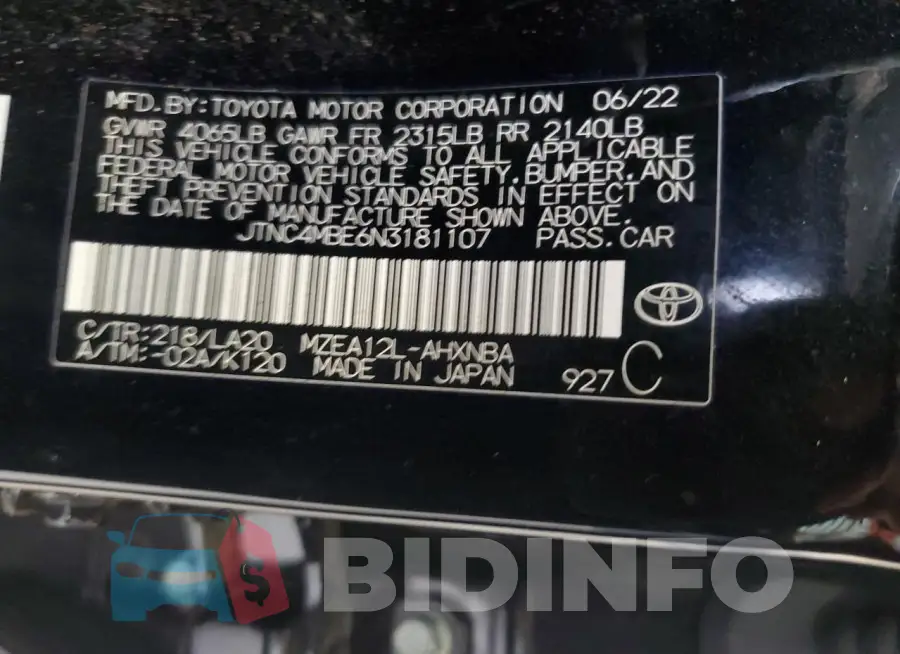 JTNC4MBE6N3181107 Photo# 13
