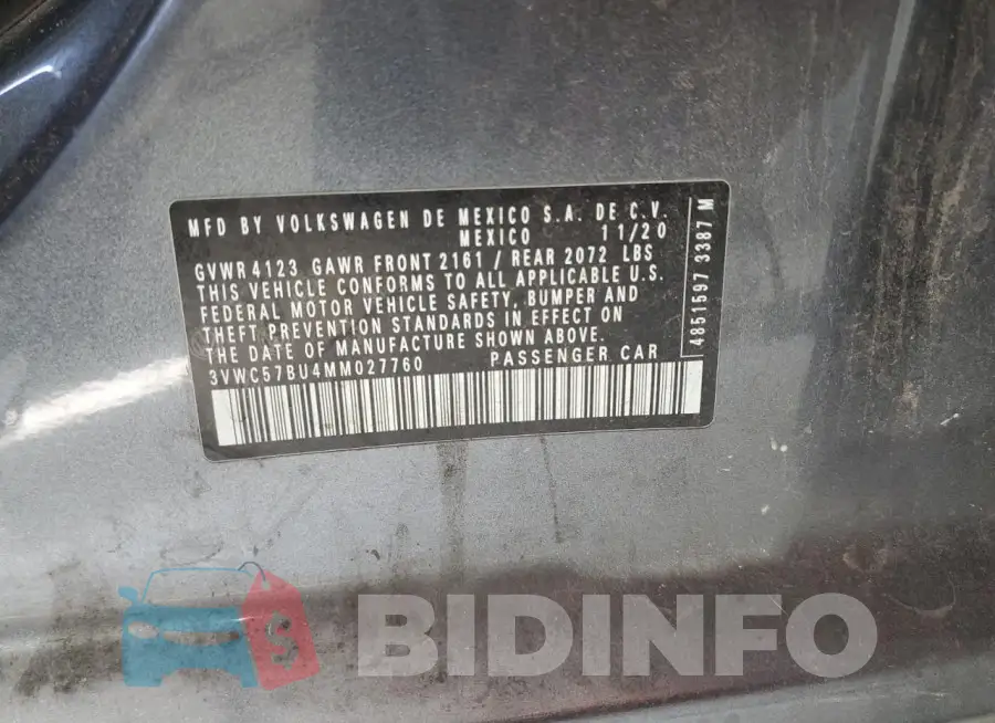 3VWC57BU4MM027760 Photo# 12