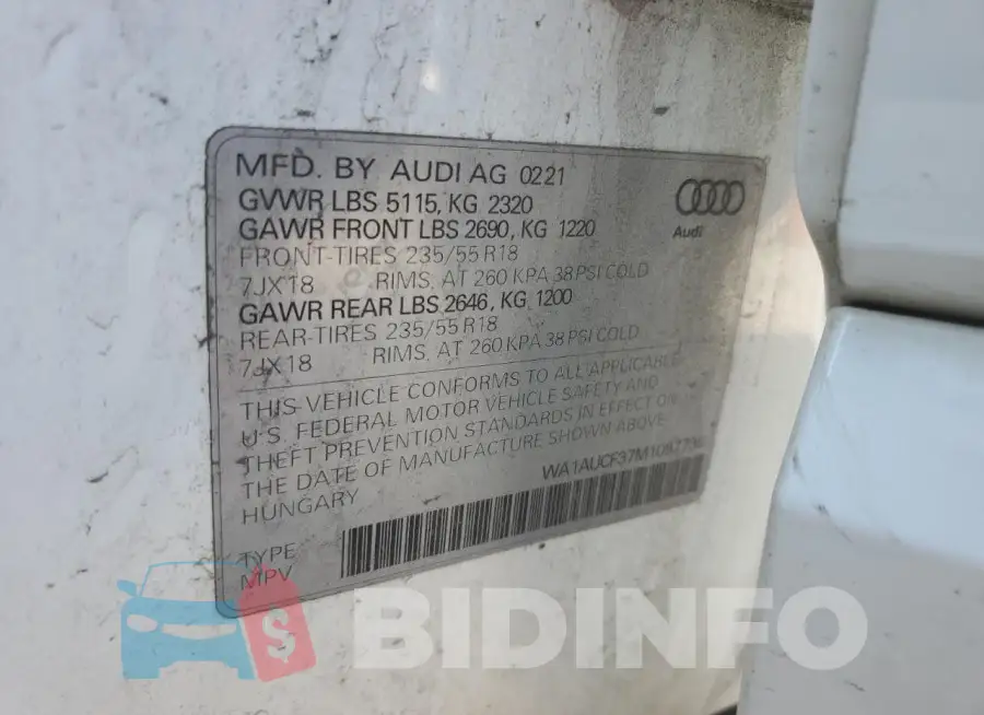 WA1AUCF37M1097736 Photo# 13