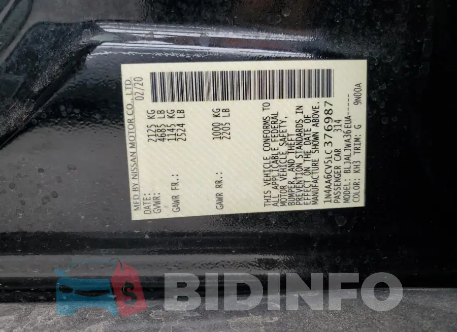 1N4AA6CV5LC376987 Photo# 12