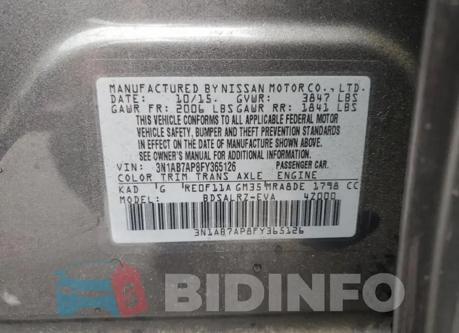 3N1AB7AP8FY365126 Photo# 12