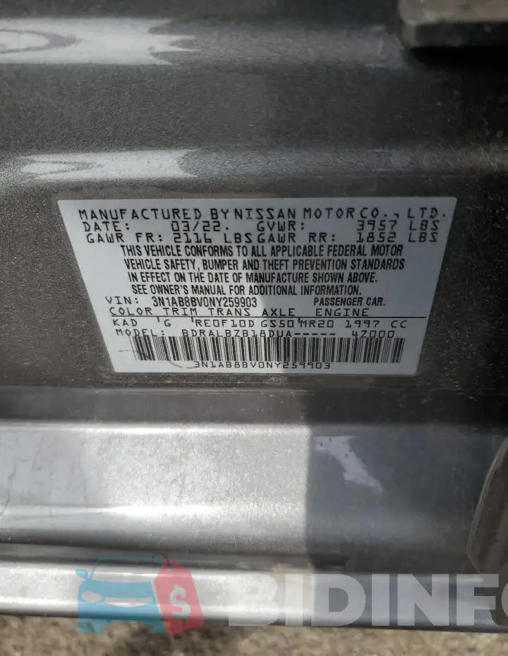 3N1AB8BV0NY259903 Photo# 12