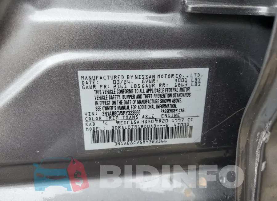 3N1AB8CV5RY323566 Photo# 12