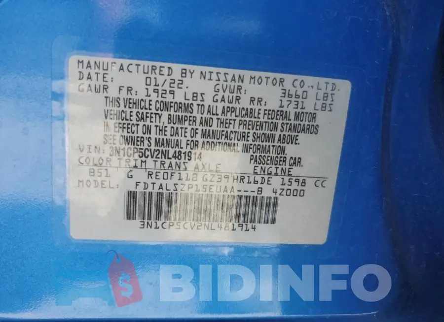 3N1CP5CV2NL481914 Photo# 14